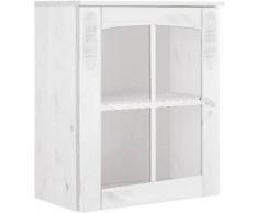 Hängevitrine »Sylt«, mit 1 Glastür, weiß, weiß