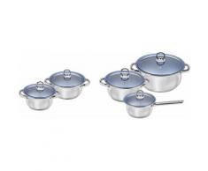 Kochtopf-Set, King, »Silver Line Deluxe Blue«, silberfarben, silberfarben