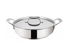 Tefal by Jamie Oliver Servierpfanne mit Deckel, Edelstahl, Induktion, »Premium Inox Induction Wave«, silberfarben, Unisex, silberfarben