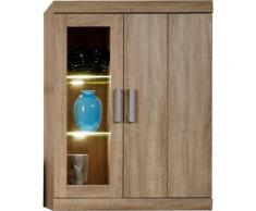 Hängevitrine »Fora«, Breite 80 cm, braun, eichefarben sägerau
