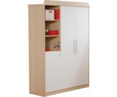 Roba Kleiderschrank »Lena« 3-türig, Ahorn/weiß, weiß, Unisex, ahorn/weiß