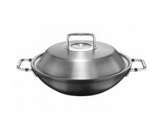 Wok, Aluminium, Ø 31 cm, »luno«, Fissler, silberfarben, Unisex, silberfarben
