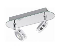 Eglo LED Deckenleuchte, Badleuchte, »AGUEDA«, silberfarben, Unisex, chromfarben, weiß lackiert