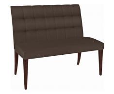 SELVA 2-Sitzer Polsterbank »Eliza« Modell 1397, Massivholzgestell in schokobraun Vintage, braun, Kunstleder King MUD