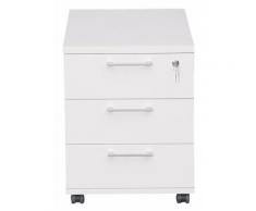 CS Schmal Rollcontainer Typ 59 »rio ART«, Unisex, weiß