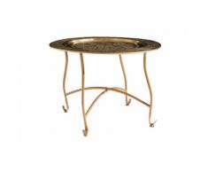 heine home Tablett-Tisch, goldfarben, Unisex, goldfarben