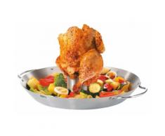 GEFU Hähnchengriller und Gemüse-Wok, silberfarben, Unisex, silberfarben