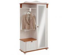 Home affaire Kompaktgarderobe »Adele«, weiß, weiß/kirschbaumfarben