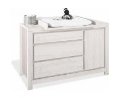 Pinolino Wickelkommode »Line« extrabreit, grau, Unisex, eiche/grau