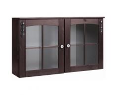 Hängevitrine »Sylt«, mit 2 Glastüren, braun, kolonialfarben