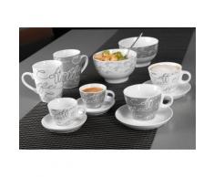Espresso-Set, Ritzenhoff & Breker, »Cornello Grey« (4-tlg.), weiß, Unisex, weiß