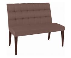 SELVA 2-Sitzer Polsterbank »Eliza« Modell 1397, Massivholzgestell in schokobraun Vintage, braun, Leder Linea DATE