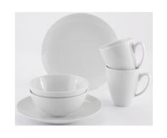 Alexander Herrmann Frühstück-Set »MIX«, 6-teilig, Porzellan, Made in Germany, weiß, Unisex, weiß