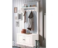 Home affaire Kompaktgarderobe »Malibu«, weiß, weiß/grau
