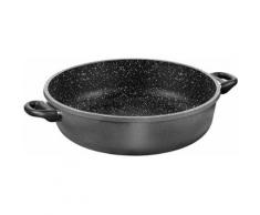 STONELINE® Servierpfanne, Aluminiumguss, Induktion, Ø 24 cm, schwarz, Unisex, schwarz