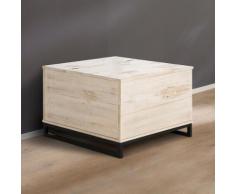 Home affaire Truhentisch »Santo«, Breite 75 cm., braun, weiß/braun gewischt