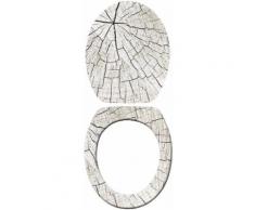 WENKO WC-Sitz »Wood«, bunt, Mehrfarbig