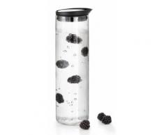 Blomus Wasserkaraffe, »FONTANA«, schwarz, Unisex, Klarglas / schwarz