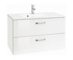 Held Möbel Waschtisch »Ravenna«, Breite 80 cm, weiß, weiß/weiß
