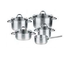 Fissler Kochtopf-Set, Edelstahl, Induktion, »korfu«, silberfarben, Unisex, silberfarben