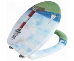 Wenko WC-Sitz Leuchtturm, bunt, Mehrfarbig