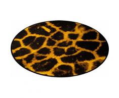 Teppich, Zala Living, »Animal Print Giraffe« in Fell-Optik, rund, gelb, Gelb Braun