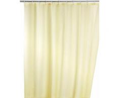 WENKO Duschvorhang Uni, 180/200 cm, waschbar, natur, Creme