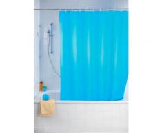 WENKO Anti-Schimmel Duschvorhang Uni, 180/200 cm, waschbar, blau, Blau