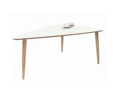 andas Couchtisch »Mainsail«, white oak massiv in skandinavischem Design, weiß, Laminat weiß