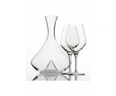 Stölzle 2 Rotweinkelche »Exquisit« und 1 Dekanter »Fire« aus der Serie »Vulkanos«, transparent, Unisex, Klarglas