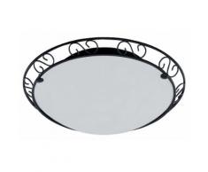 Honsel Leuchten Deckenleuchte, 2flg., »Garfio«, braun, Unisex, Metall, rostfarbig antik