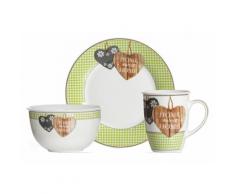 Frühstück-Set, Ritzenhoff & Breker (3tlg.), grün, Unisex, grün