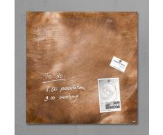 Sigel Glas-Magnettafel im Kupfer-, Silber- oder Goldlook, gelb, Bronze-Optik