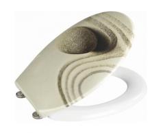 WENKO WC-Sitz Sand and Stone, bunt, Mehrfarbig