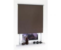 Seitenzugrollo, Liedeco, »Thermo-Rollo«, Verdunkelung/Energiesparend, Fixmaß, braun, Braun