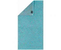 Handtücher, Cawö, »Two-Tone Allover«, mit Kreis-Muster, blau, türkis