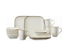 Breker Frühstück-Set, Keramik, 12 Teile, »CASA«, natur, Unisex, creme
