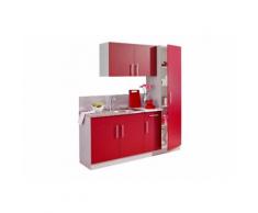 Küchenblock »Kiel«, Breite 190 cm, rot, Burgund-Rot