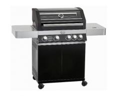 RÖSLE Gasgrill BBQ-Station, schwarz, »VIDERO G4«, schwarz, Unisex, silberfarben/schwarz