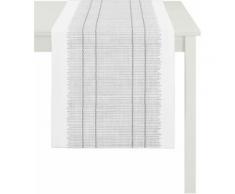 Tischläufer, Apelt, »3033 Loft Bambusmatte«, weiß, weiß-grau