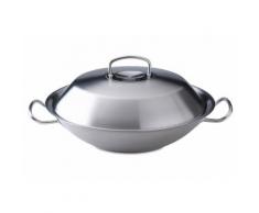 Original-profi collection Wok, mit Metalldeckel, Fissler, silberfarben, Unisex, silberfarben