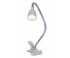 LED-Klemmlampe, Brilliant Leuchten, silberfarben, Unisex, titanfarben