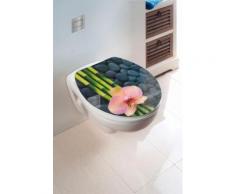 Wenko WC-Sitz Hochglanz Acryl Spa, Absenkautomatik, Fix-Clip Hygiene Befestigung, bunt, Mehrfarbig