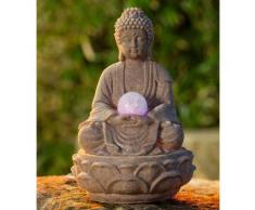 Zimmerbrunnen Buddha »Lotus«, natur, beige