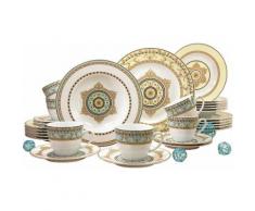 CreaTable Kombiservice, Porzellan, »Majestosa« (30-teilig), bunt, Unisex, bunt