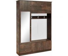Kompaktgarderobe »Kompakta«, grau, stahlfarben grau-braun