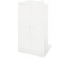 Pinolino Kleiderschrank »Florentina« 2-türig, weiß, Unisex, weiß