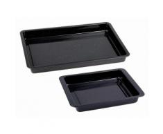 CHG Set: Backblech + kleine Ofenform, 2-teilig , »Emaille«, schwarz, Unisex, schwarz