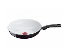 Tefal Wok-Pfanne, »CeramicControl White«, schwarz, Unisex, außen schwarz/innen weiß