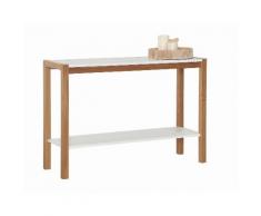 andas Konsolentisch »Rely« 109 cm breit, weiß, weiß/natur